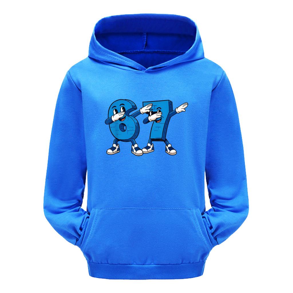 5226 Дети Мальчики Девочки Steal a Brainrot 67 Six Seven Printed Casual Long Sleeves Hoodies Top