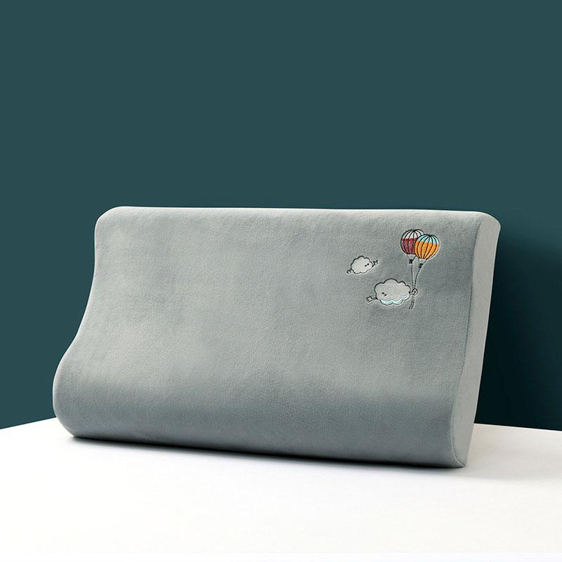 Латексная зимняя термонаволочка Детская бархатная стираная детская наволочка с эффектом памяти Вышитая однотонная плюшевая наволочка