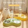 New Cat Feeder Feeding Bowl Water and Food Integrates Two-in-one Pet Cat Bowl Pet Supplies Feeding Accessories