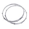 2Pcs Drum Hoop Set 10 Hole 14in Alloy Sound Improvement Decorative Drum Hoop for Performance Travel