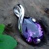 Crystal Amethyst Healing Point Chakra Bead Stone Pendant for Necklace