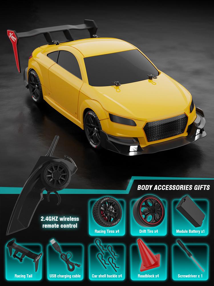 4WD Радиоуправляемая дрифт-машина 1/14 Радиоуправляемые гоночные машины 50 км/ч Высокоскоростной электрический гоночный автомобиль для детей Игрушки для мальчиков Подарки детям
