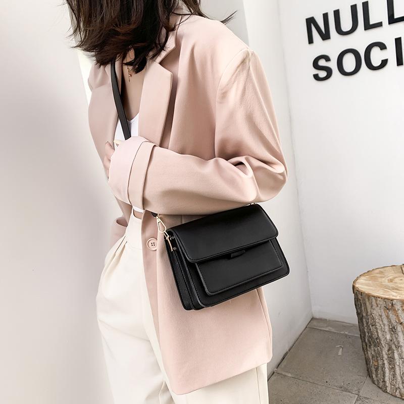 Women's Luxury Designer Small Handbag Fashion High Quality PU Leather Femael Daily Soild Color Vintage Crossbody Messegner Bags