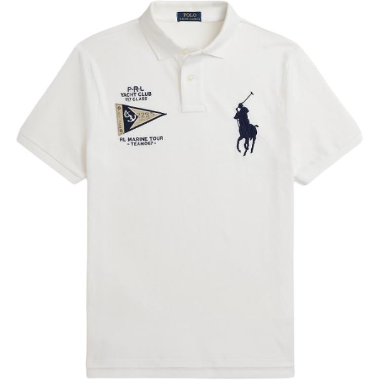 Polo Ralph Lauren FW24 Polo Shirt Men's Washed White MNPOKNI1N822929-100