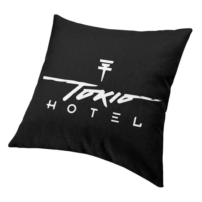 Мягкая Наволочка для Подушки с Логотипом Tokio Hotels Музыкальная Рок-Группа Декорация Наволочка для Квадратной Подушки на Заказ 40X40 см Подушка Гостиная