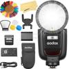 Авторизованная вспышка Godox для камеры Speedlight 76Ws TTL 500 секунд полной мощности Recycle 10 Level LED Modeling Lamp Pro [Godox Agent] V1Pro-S Sony, 2.4G
