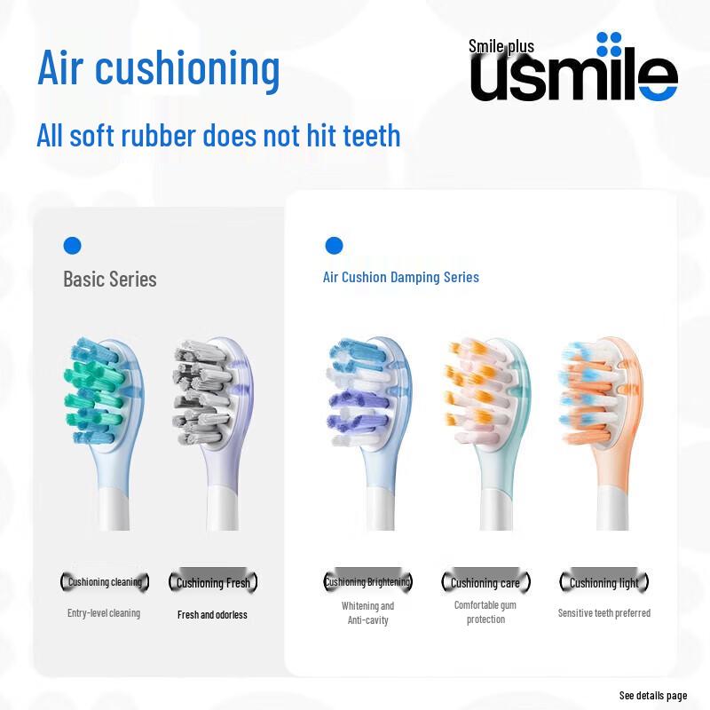 Usmile Electric Toothbrush Heads CN plug (adapter included)