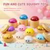 Sparkle Bun Squishy Toy Slow Rebound Stress Relief Squeeze Ball Soft With Bead&Steamer Fidget Toy for Anxiety Relief Sensory Toy