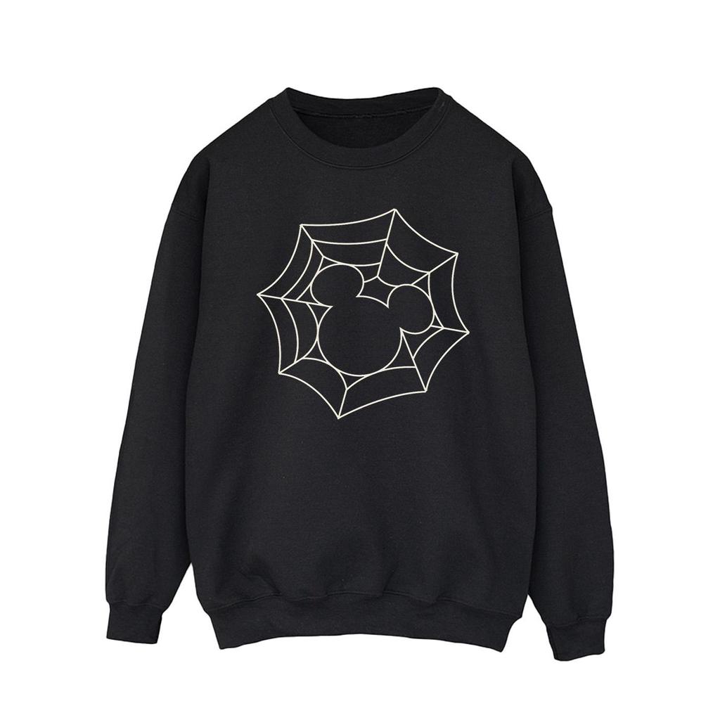 Disney Mens Mickey Mouse Spider Web Sweatshirt