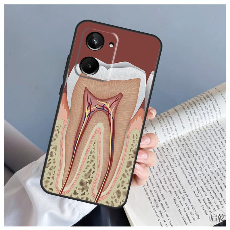 Human Tooth Anatomy For Realme C71 C55 C75 C67 C63 C51 C61 C53 C35 C65 11 12 13 14 15 Pro Plus GT6 GT7 Pro Case