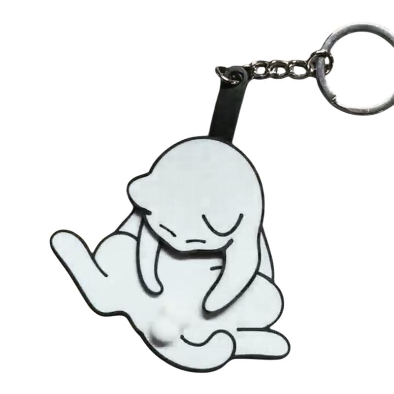 Творческий брелок-подвеска в виде яйца-кошки, милый и забавный вращающийся акриловый брелок для сумки, аксессуар для женщин, брелок для сумки