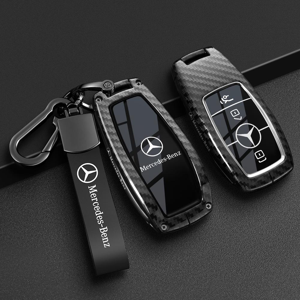 Чехлы для ключей Mercedes-Benz: Совместимо с моделями E300L, C260L, C200L, GLE, GLC300L, GLA, S40.