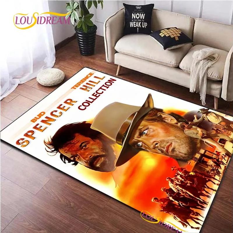 Bud Spencer  Terence Hill Area Rug Living Room Bedroom Decorat Yoga Carpet Kitchen Un-slip Floor Mat pography props Alfombra