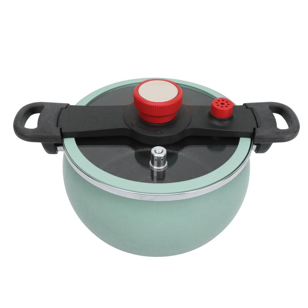 7L Pressure Soup Pot Multifunctional Micro Pressure Cooking Pot Flameproof Anti Stick Binaural Clip Visual Pot Lid for Kitchen