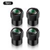 4pcs/set Car Styling Metal Wheel Tires Bolt-in Valve Caps Badge For Skoda VRS Octavia 2 3 Kamiq MK3 Kodiaq Karoq RS Superb  WL5