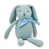FLUFFYFUN Organic Cotton Baby Toy Rabbit Plush 18cm 100% (Blue)