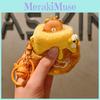 Cute Cartoon Honey Jar Teddy Bear Plush Toy Keychain Pendant With Bell Gift For