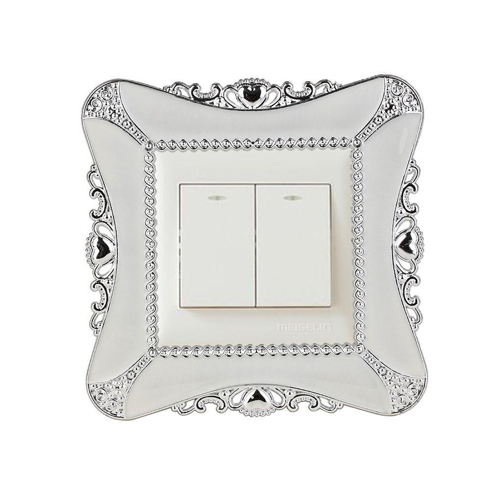 Модная настенная панель DIY, крышка переключателя, объемная наклейка, гнездо, пластина из смолы