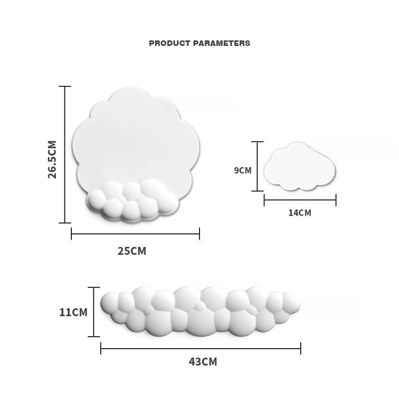 Подставка для запястья Keyboard Cloud с мягкой кожаной подставкой из пеноматериала с эффектом памяти для удобного набора текста и облегчения боли в офисе