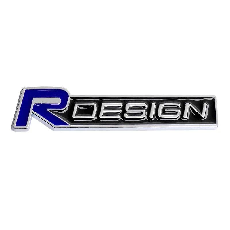 3d Metal R Design Logo for Car Rear Bumper Adhesive Badge for Volvo Rdesign XC90 S60 XC60 V70 S80 S40 V50 V40 V60 C30