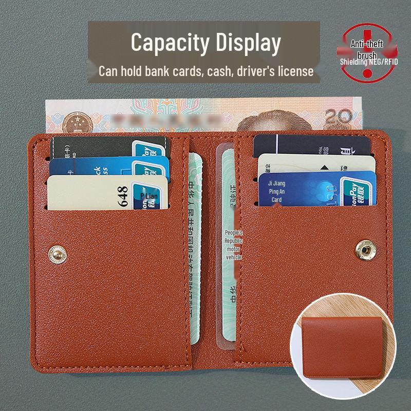 Ultra-thin Men's Compact Multi-card Mini Wallet with ID Card Holder and Multiple Slots