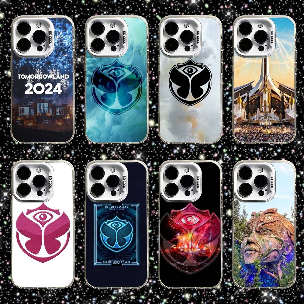 T-Tomorrowlands Phone Case For iPhone 16,15,14,13,12,11,Pro,XS,Max,Plus,Mini,SE White Candy Matte Shockproof Cover