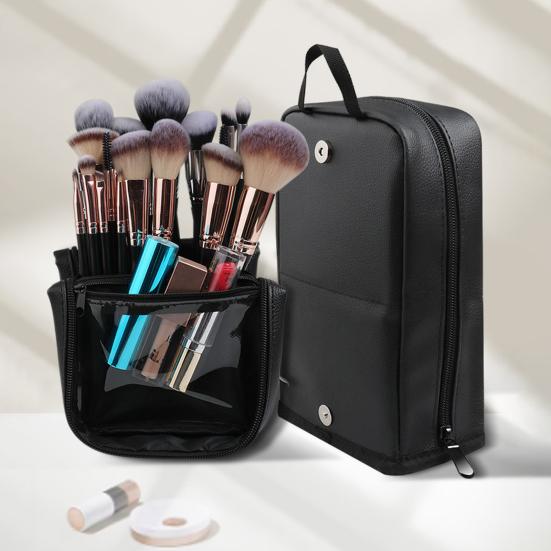 Вертикальная косметичка Водонепроницаемый Портативный Органайзер для кистей для макияжа Большая Вместимость Стоячая косметичка для Путешествий Деловых Поездок