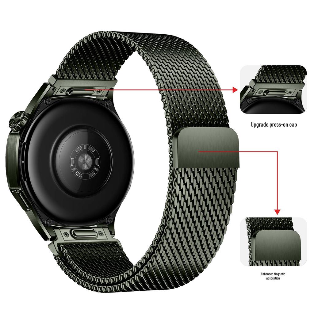 Ремешок-браслет миланская петля нажимного типа для Huawei GT6/Watch 5 - Улучшенная версия