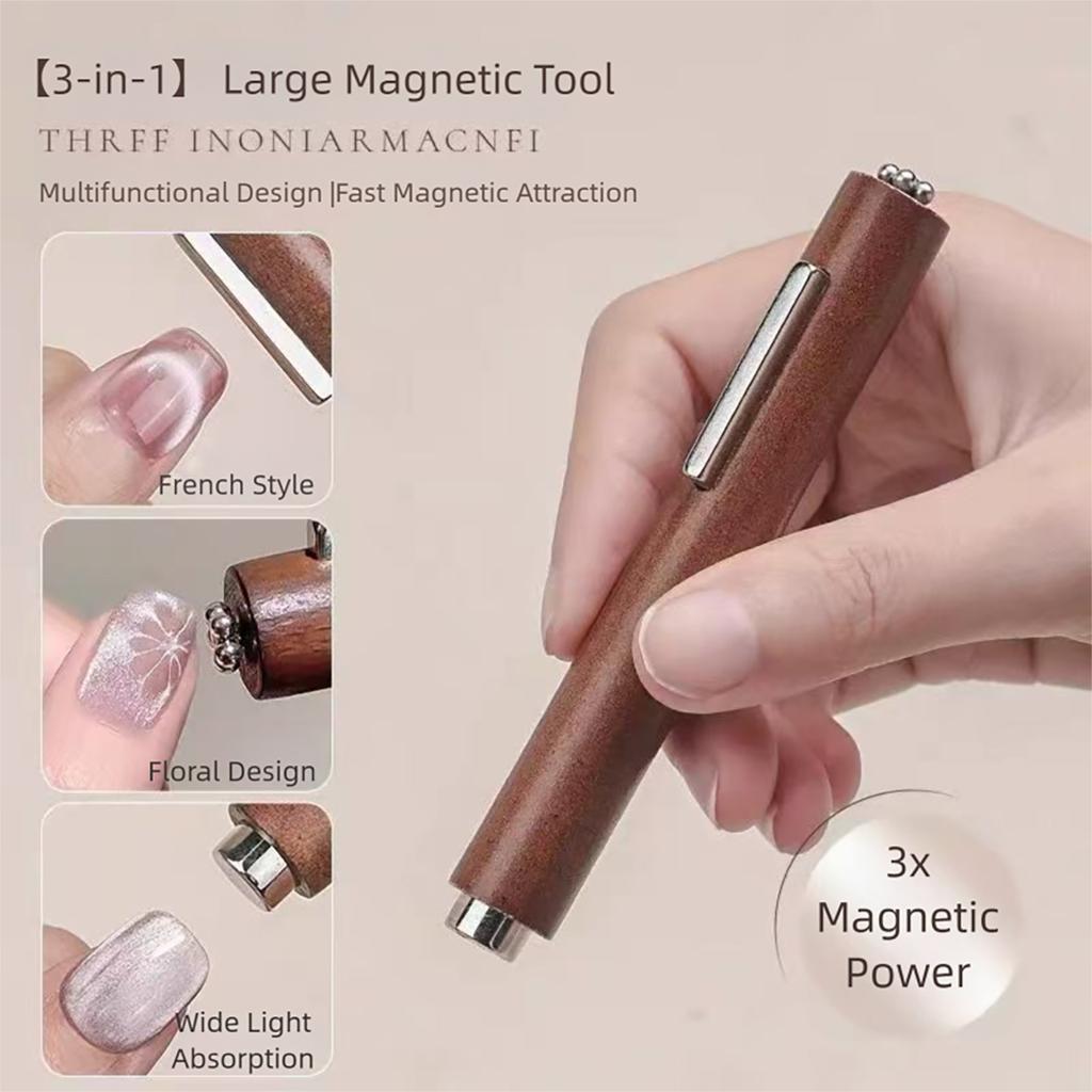 MIANEL New Upgrade 3-Second Hollow Cat Eye Magnet Strong Power Ring Magnet Fast Black Hole Effect for Magnetic Nail Art Beginner