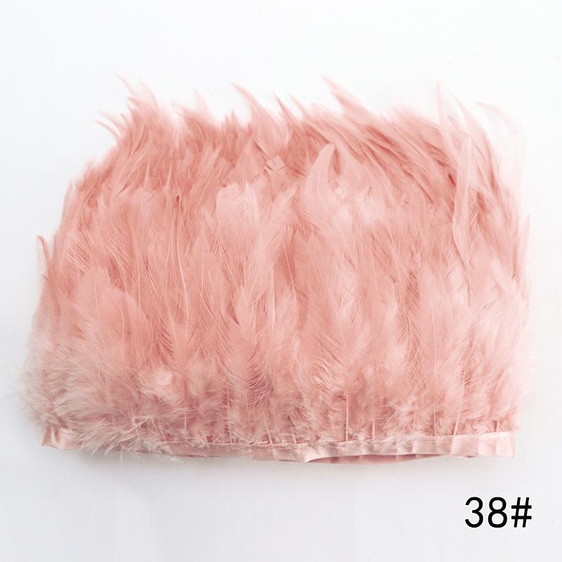 Feather Cloth Strip 10-15Cm Stage Performance Clothing Accessories Rooster Hair Cloth Edge Feather Strip