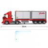 345PCS City Double Container Freight Car Building Blocks Transport Truck Car Model Bricks Sets Educational DIY Toys For Kids