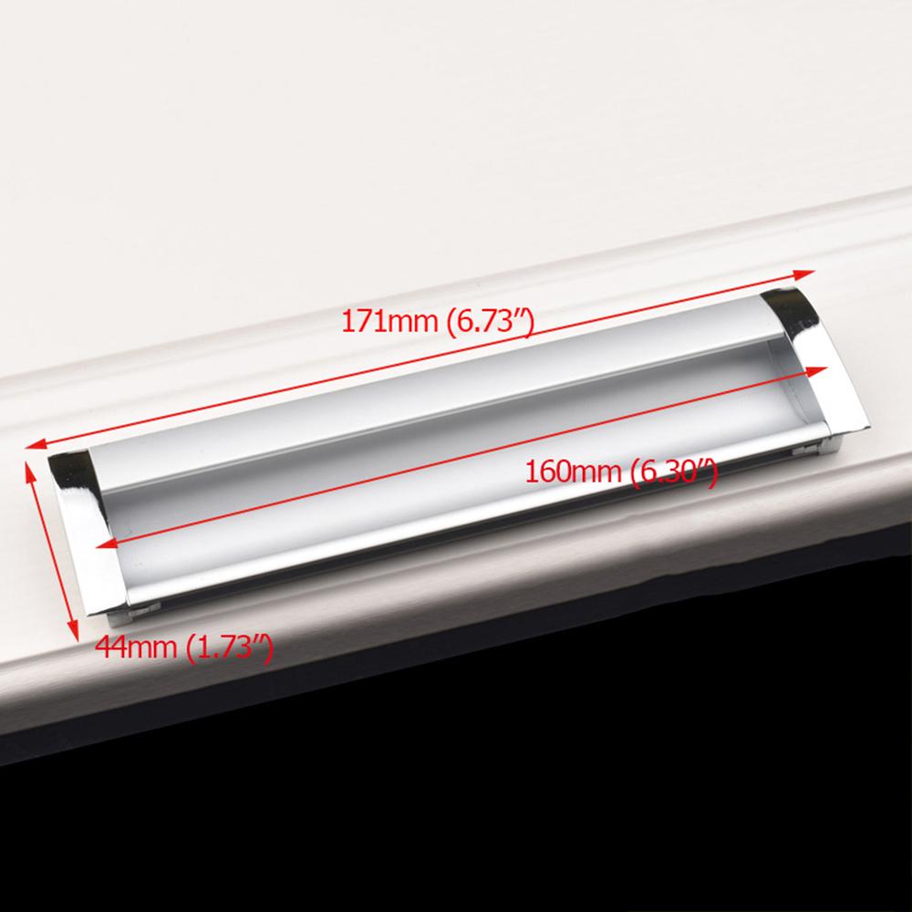 Aluminum Alloy Modern Cabinet Furniture Cupboard Door Handle Door Knob Embed Hidden Pulls