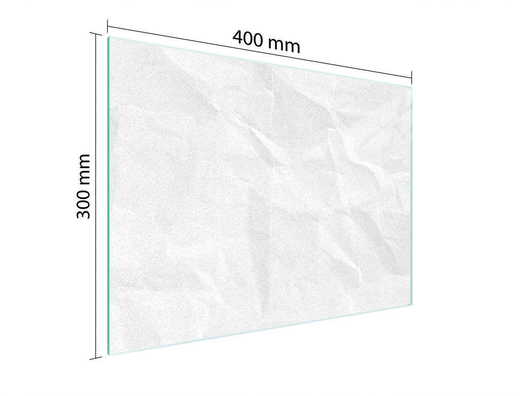 СТЕКЛЯННАЯ ДОСКА ДЛЯ НАРЕЗКИ 40x30 БЕЛАЯ