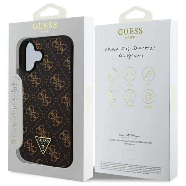 Guess Guhcp16Mpg4Gpk Iphone 16 Plus6.7 Czarny/Black Hardcase New 4G Triangle