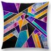 New Geo Emerald Blue Sky Black Night Yellow Lines Geometric Texture Stripes Prints Car Cushion Cover Sofa Throw Pillow Case