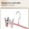 Windproof Metal Hanger For Clothes Home Pants Coat Non-Slip Drying Hangers With Adjustable Clips Closets Storage Organizer