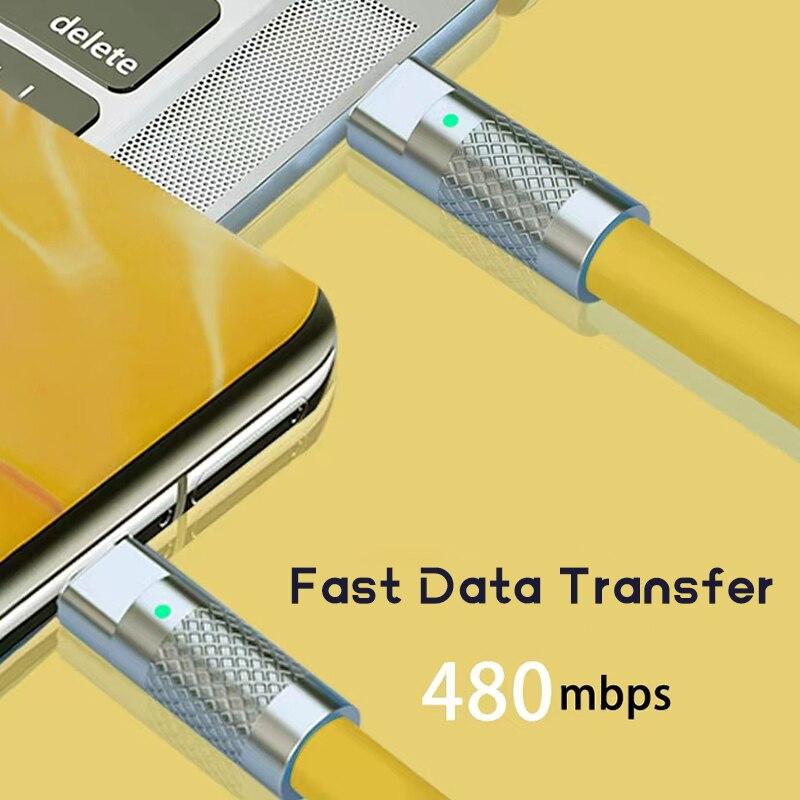 6A сверхбыстрая зарядка PD Type C жидкий силиконовый кабель кабель для быстрой зарядки цинковый сплав соединение USB C к C зарядный кабель