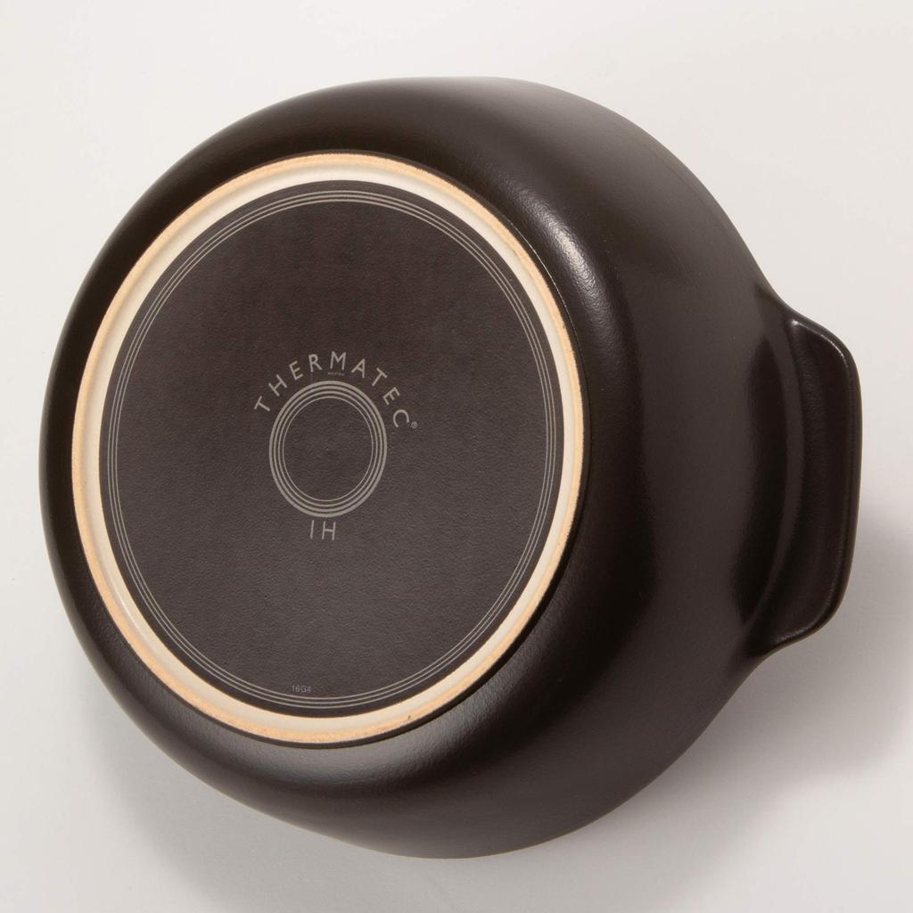 TAMAKI Earthen pot Thermatech for people for cherry blossom viewing Diameter x Depth x Height compatible 4-5 32.5 27.7 14.5cm IH/Open