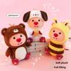 Kawaii Little Beaver Loopy Plush Toys Adorable Bee Bear Dress Up Stuffed Soft Doll Children Halloween Christmas Gifts
