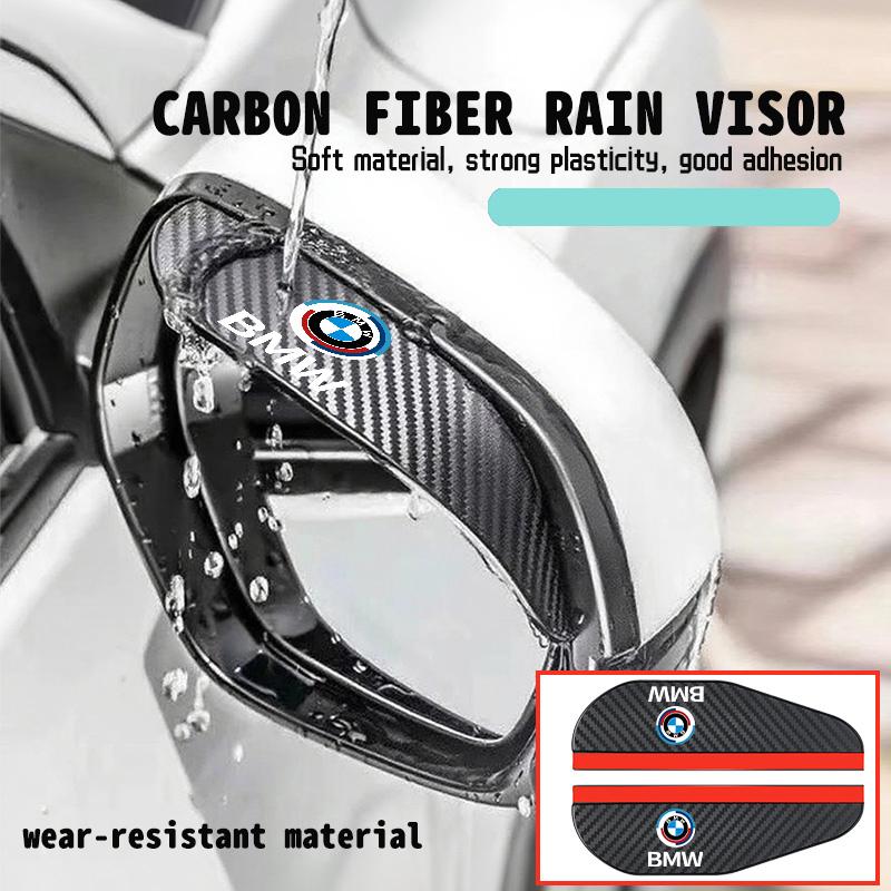 Car Rear View Mirror Rain Eyebrow Shield Sun Visor Protector For BMW Performance M2 M3 M4 X1 X3 X4 X5 E87 X7 E91 G20 FF2
