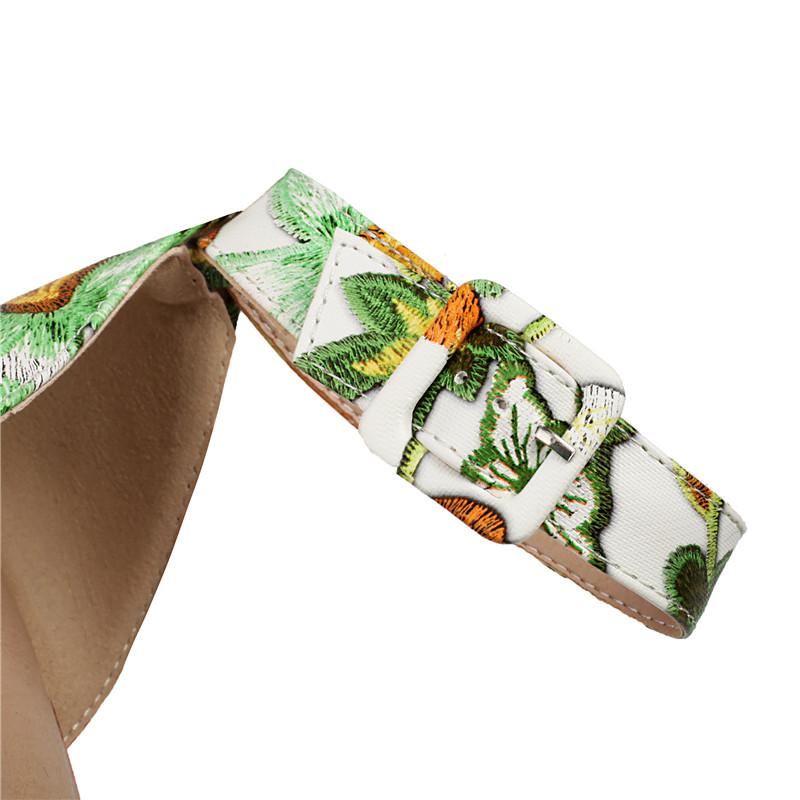 Женские туфли на высоком каблуке, новые весенне-летние непромокаемые женские туфли на платформе, толстом каблуке, большие размеры с принтом