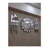 3d Piano Model Lambiri Side Decor Silver Mirrored Turkish Number 3l Wall Clock