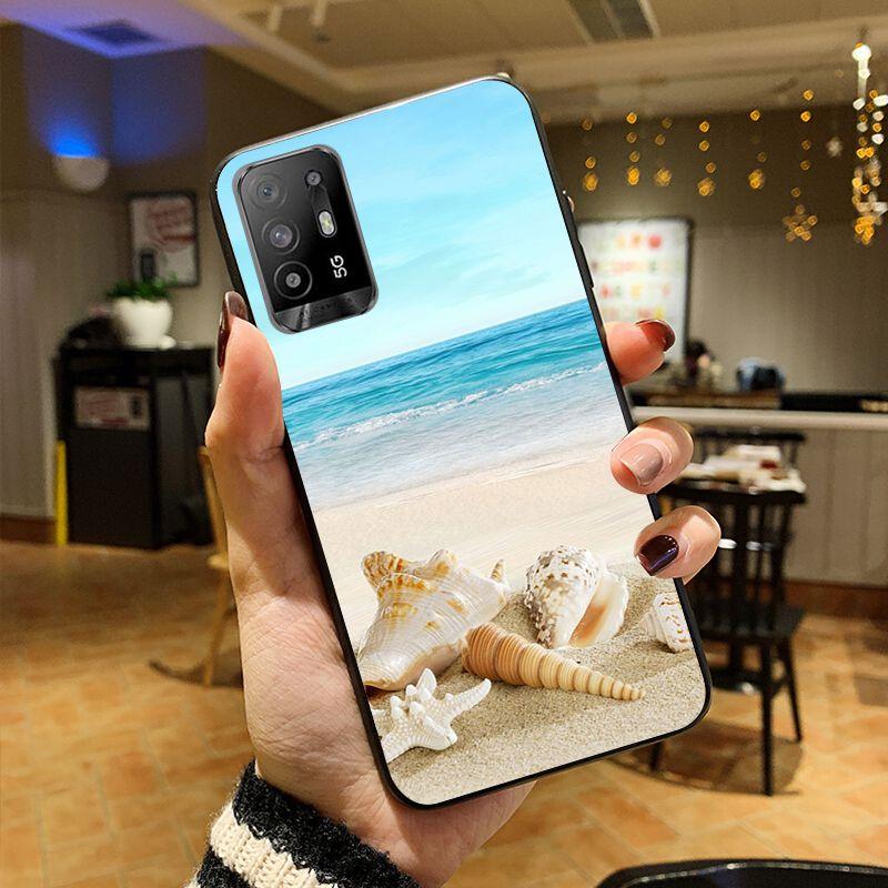 Seashells Sea Star Funda Phone Cover For OPPO A74 A94 5G A3S A5S A9 A12 A15 A15S A52 A53 A53S A72 A73 2020 A91 5G Cases Coque