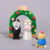 Zakka Wedding Ceremony Ornaments DIY Mini Cat Figurine Mini Wedding Arch Toy  Cake Decoration