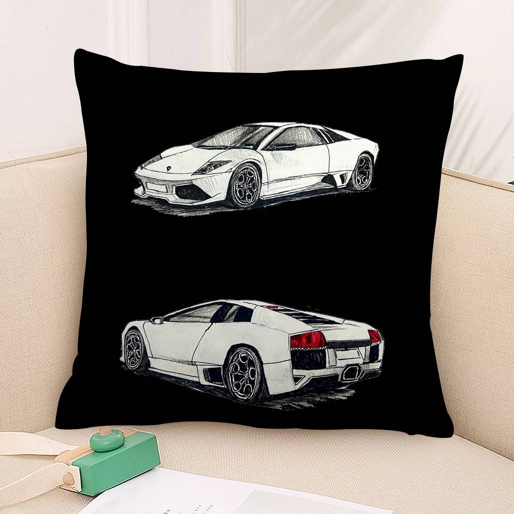 SuperCars-L-LamborghiniS Наволочка Плюшевая ткань Мягкая Наволочка Двусторонняя печать Наволочка Домашние подарки