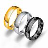 6mm Fashion Stainless Steel Titanium Steel Magic Ring Ring King Ring Couple Ring Jewelry