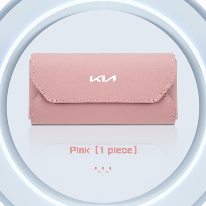 Car Sunglasses Box Accessories For KIA K2 K3 K5 K8 portage Stinger GT line Sorento Ceed CD Cerato Car Visor Glasses Case Storage rnqt40