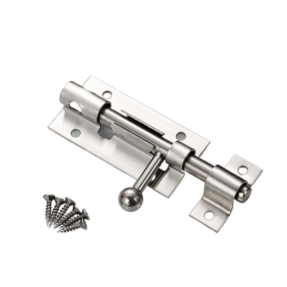 Stainless Steel F-type Door Lock Brushed Silver Door Lock Fashion Door Bolt  Cabinet