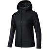 Solid Color Zipper Hooded Versatile Casual Waterproof Windproof Breathable Jacket Women Jackets Basic-Black 162530601-2