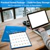 24" x 36" 2026 Wall Calendar Folded Wet & Dry Erase 12 Month Annual Yearly Wall Planner Vertical-Horizontal,Reversible, with Julian (24" x 36" 2026